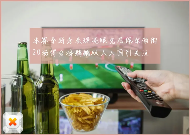 本赛季新秀表现亮眼克尼佩尔领衔20场得分榜鹈鹕双人入围引关注
